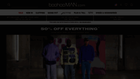 What Boohooman.com website looked like in 2023 (1 year ago)