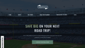 What Ballparksavvy.com website looked like in 2023 (1 year ago)