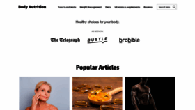 What Bodynutrition.org website looked like in 2023 (1 year ago)
