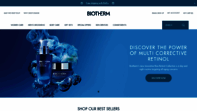 What Biotherm.com website looked like in 2023 (1 year ago)