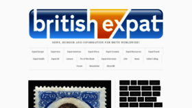 What Britishexpat.com website looked like in 2023 (1 year ago)