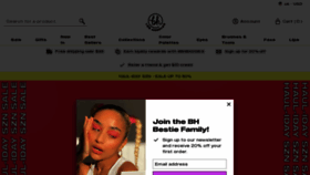 What Bhcosmetics.com website looked like in 2023 (1 year ago)