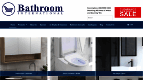 What Bathroominternational.com.au website looked like in 2023 (1 year ago)