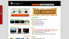 What Blogerka.cz website looked like in 2023 (1 year ago)