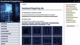 What Baubeschlagshop.de website looked like in 2023 (1 year ago)
