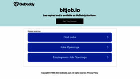 What Bitjob.io website looked like in 2023 (1 year ago)