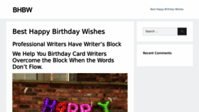 What Besthappybirthdaywishes.com website looked like in 2023 (1 year ago)