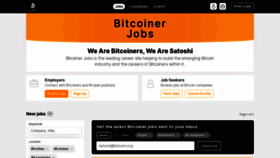 What Bitcoinerjobs.com website looked like in 2023 (1 year ago)
