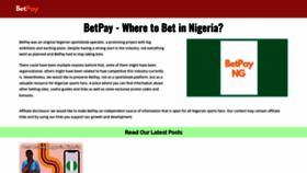 What Betpay.ng website looked like in 2023 (1 year ago)
