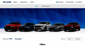 What Buyhyundai.com website looked like in 2023 (1 year ago)
