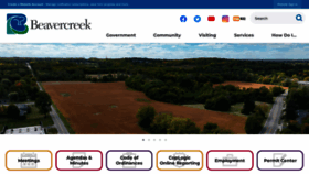 What Beavercreekohio.gov website looked like in 2023 (1 year ago)