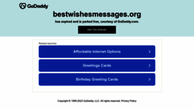 What Bestwishesmessages.org website looked like in 2023 (1 year ago)