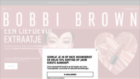 What Bobbibrown.be website looked like in 2023 (1 year ago)