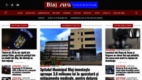 What Blajinfo.ro website looked like in 2023 (1 year ago)