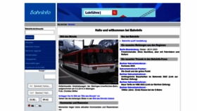 What Bahninfo.de website looked like in 2023 (1 year ago)