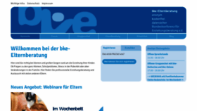 What Bke-elternberatung.de website looked like in 2023 (1 year ago)
