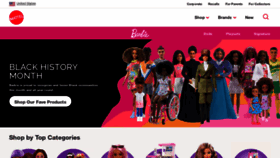 What Barbie.com website looked like in 2023 (1 year ago)