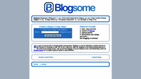 What Blogsome.com website looked like in 2023 (1 year ago)