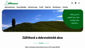 What Brontosaurus.cz website looked like in 2023 (2 years ago)