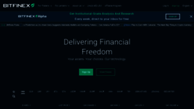What Bitfinex.com website looked like in 2023 (1 year ago)