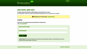 What Bookmerken.de website looked like in 2023 (1 year ago)