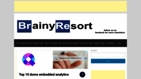 What Brainyresort.com website looked like in 2023 (1 year ago)