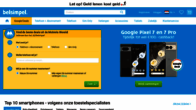 What Belsimpel.nl website looked like in 2023 (1 year ago)