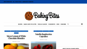 What Bakingbites.com website looked like in 2023 (1 year ago)