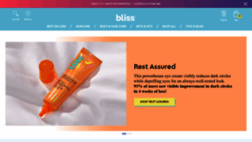 What Blissworld.com website looked like in 2023 (1 year ago)