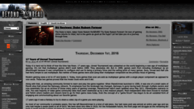 What Beyondunreal.com website looked like in 2023 (1 year ago)