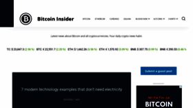 What Bitcoininsider.org website looked like in 2023 (1 year ago)