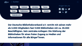 What Bibliotheksverband.de website looked like in 2023 (3 years ago)