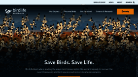 What Birdlife.org.au website looked like in 2023 (1 year ago)