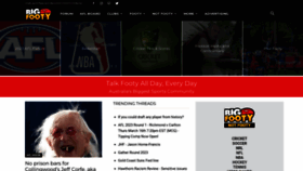 What Bigfooty.com website looked like in 2023 (1 year ago)