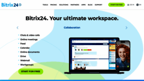 What Bitrix24.com website looked like in 2023 (1 year ago)