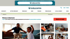 What Babycentre.co.uk website looked like in 2023 (1 year ago)