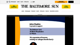 What Baltimoresun.com website looked like in 2023 (1 year ago)