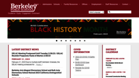 What Berkeleyschools.net website looked like in 2023 (1 year ago)