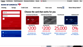 What Bankofamerica.com website looked like in 2023 (1 year ago)