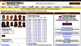 What Basketball-reference.com website looked like in 2023 (1 year ago)