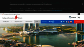 What Bca.gov.sg website looked like in 2023 (1 year ago)
