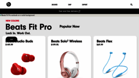 What Beatsbydre.com website looked like in 2023 (1 year ago)
