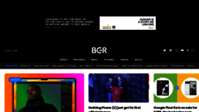 What Bgr.com website looked like in 2023 (1 year ago)