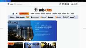 What Bisnis.com website looked like in 2023 (1 year ago)