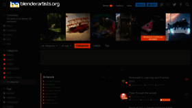 What Blenderartists.org website looked like in 2023 (2 years ago)