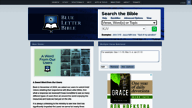 What Blueletterbible.org website looked like in 2023 (1 year ago)