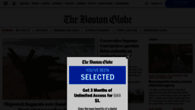 What Bostonglobe.com website looked like in 2023 (1 year ago)