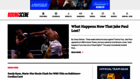 What Boxingscene.com website looked like in 2023 (1 year ago)