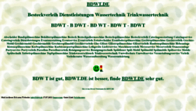 What Bdwt.de website looked like in 2023 (3 years ago)