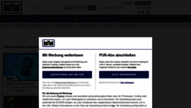 What Buffed.de website looked like in 2023 (1 year ago)